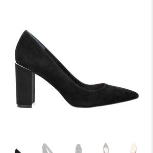Marc fisher Viviene black suede block heel